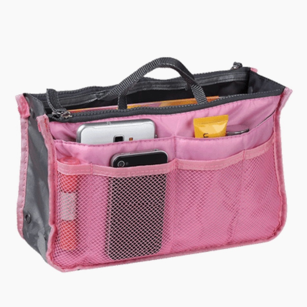 Bag Insert Organizer Pink